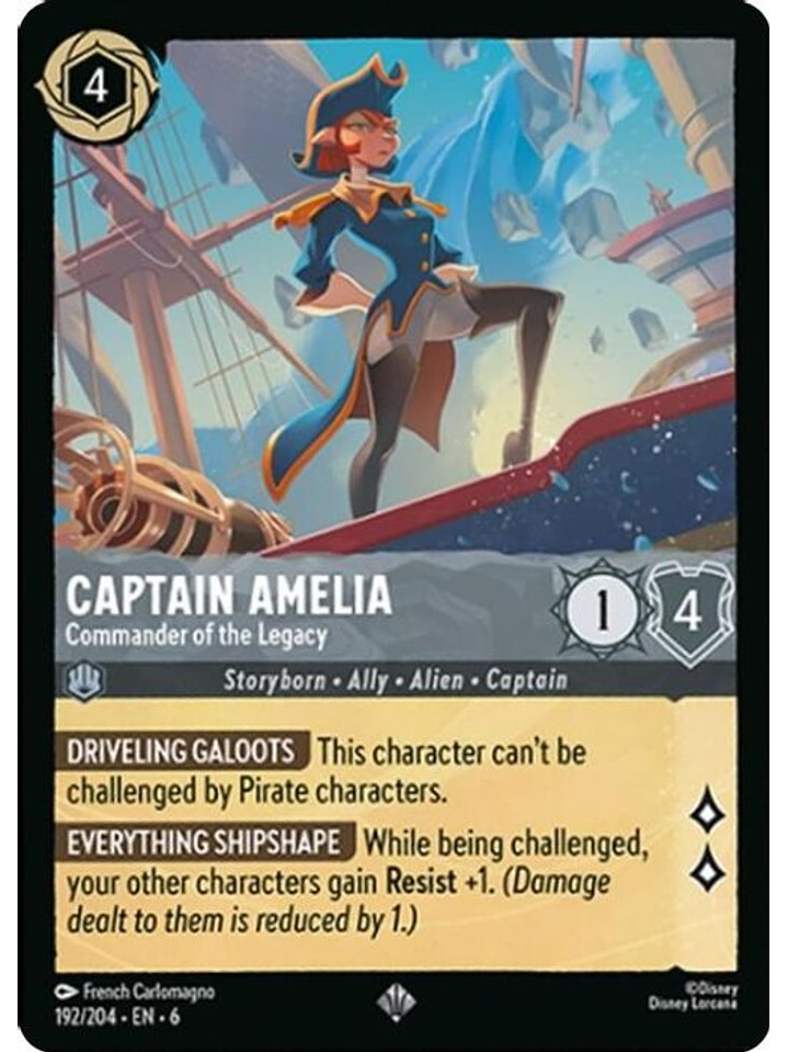 192/204 SR Captain Amelia - Commander of the Legacy 1