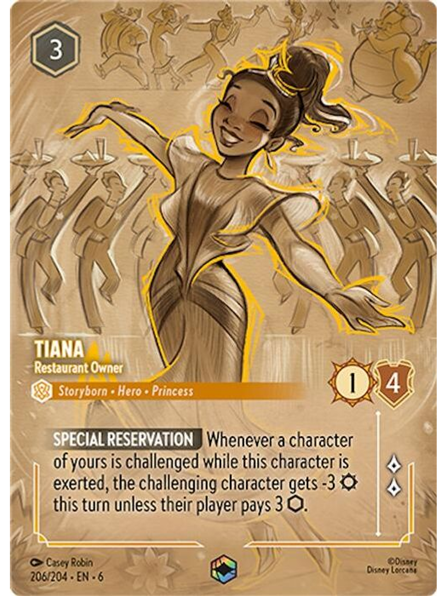 206/204 (Alternate Art) Tiana - Restaurant Owner 1