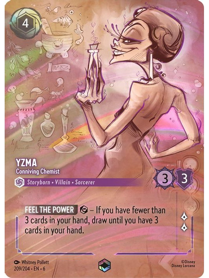 209/204 (Alternate Art) Yzma - Conniving Chemist 1