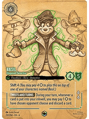 212/204 (Alternate Art) Basil - Disguised Detective