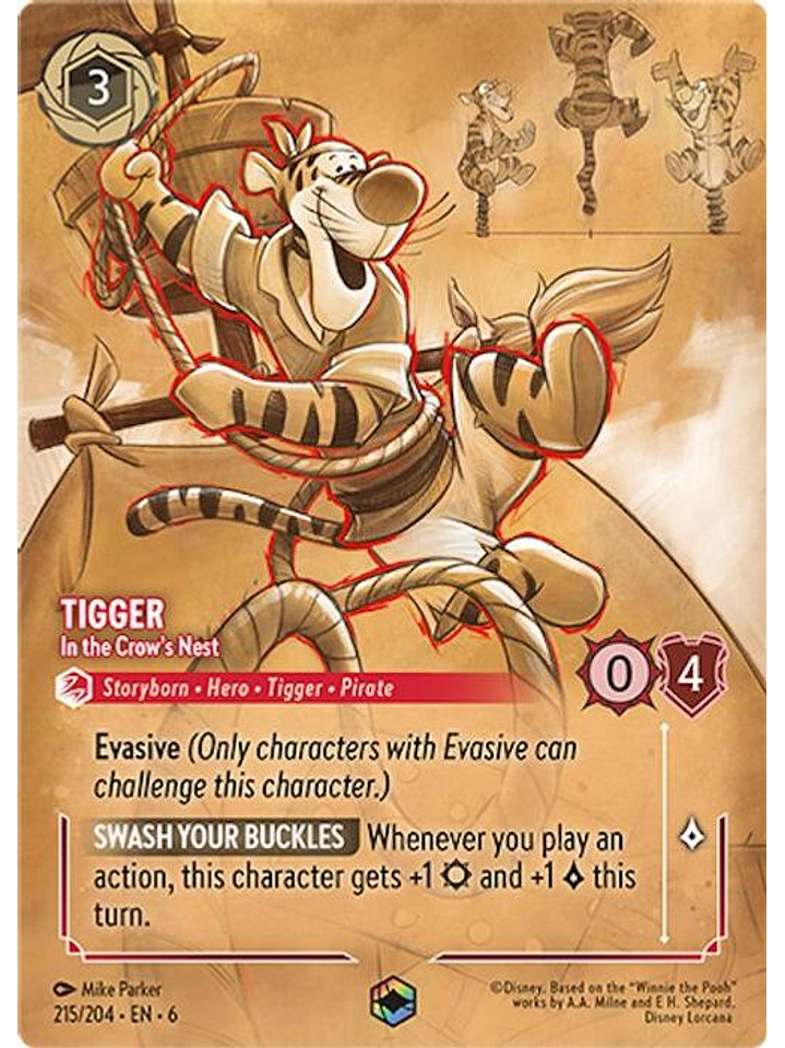 215/204 (Alternate Art) Tigger - In the Crow's Nest 1