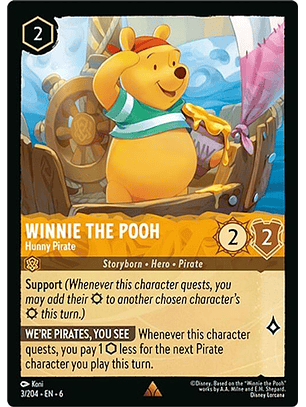 003/204 R Winnie the Pooh - Hunny Pirate (FOIL)