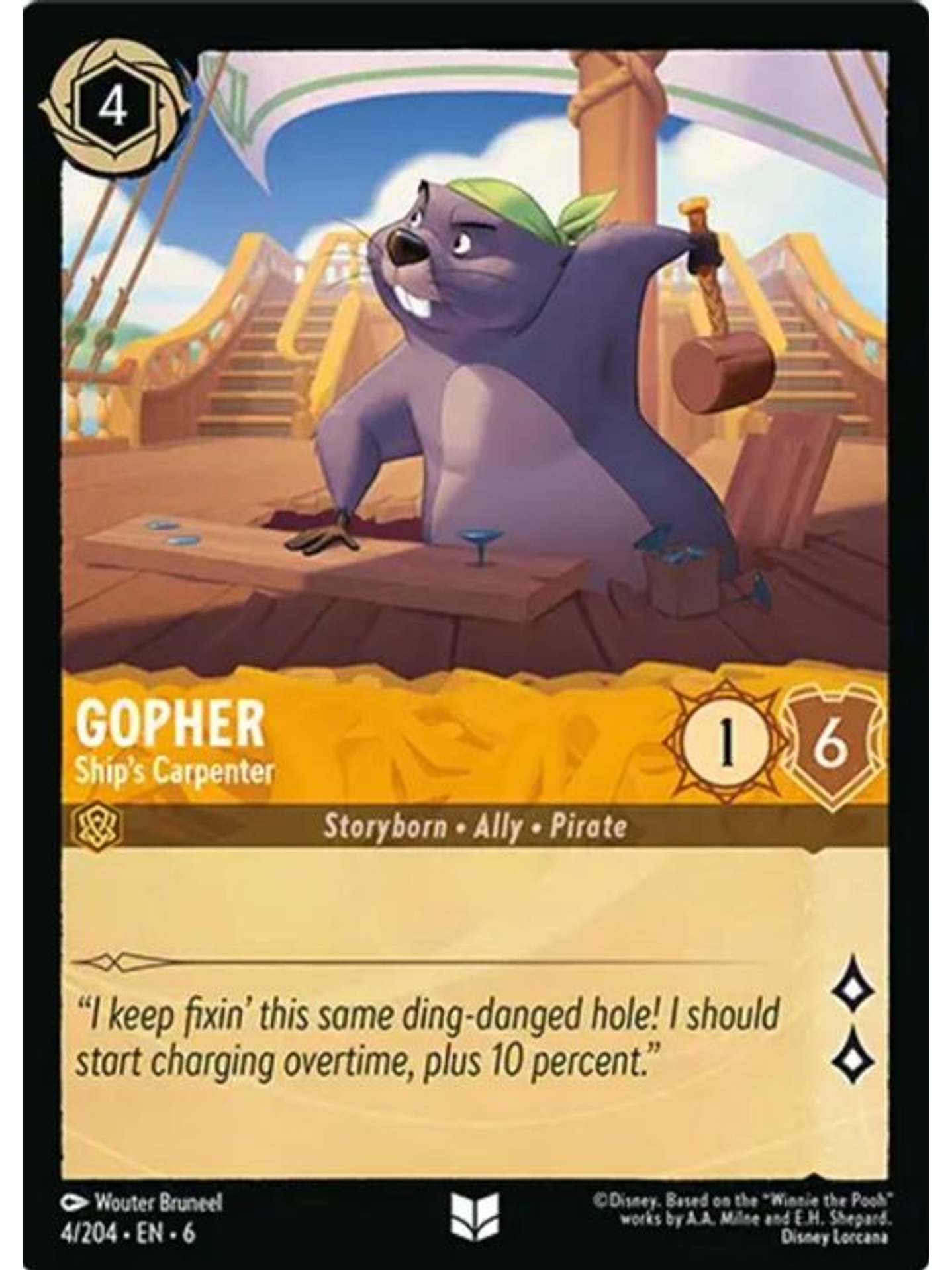 004/204 U Gopher - Ship's Carpenter (FOIL) 1