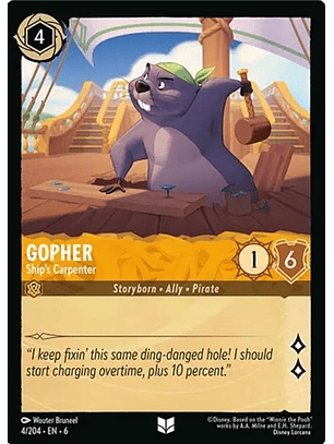 004/204 U Gopher - Ship's Carpenter (FOIL)