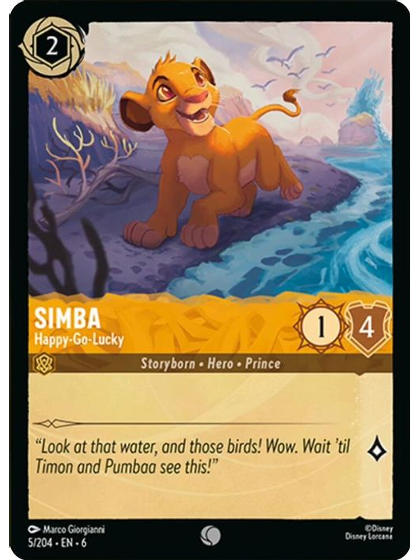 005/204 C Simba - Happy-Go-Lucky (FOIL) 1