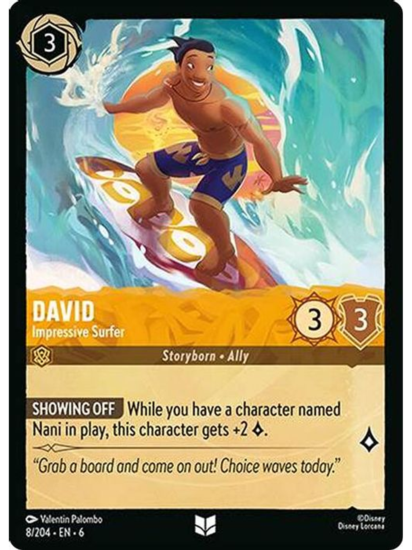 008/204 U David - Impressive Surfer (FOIL) 1