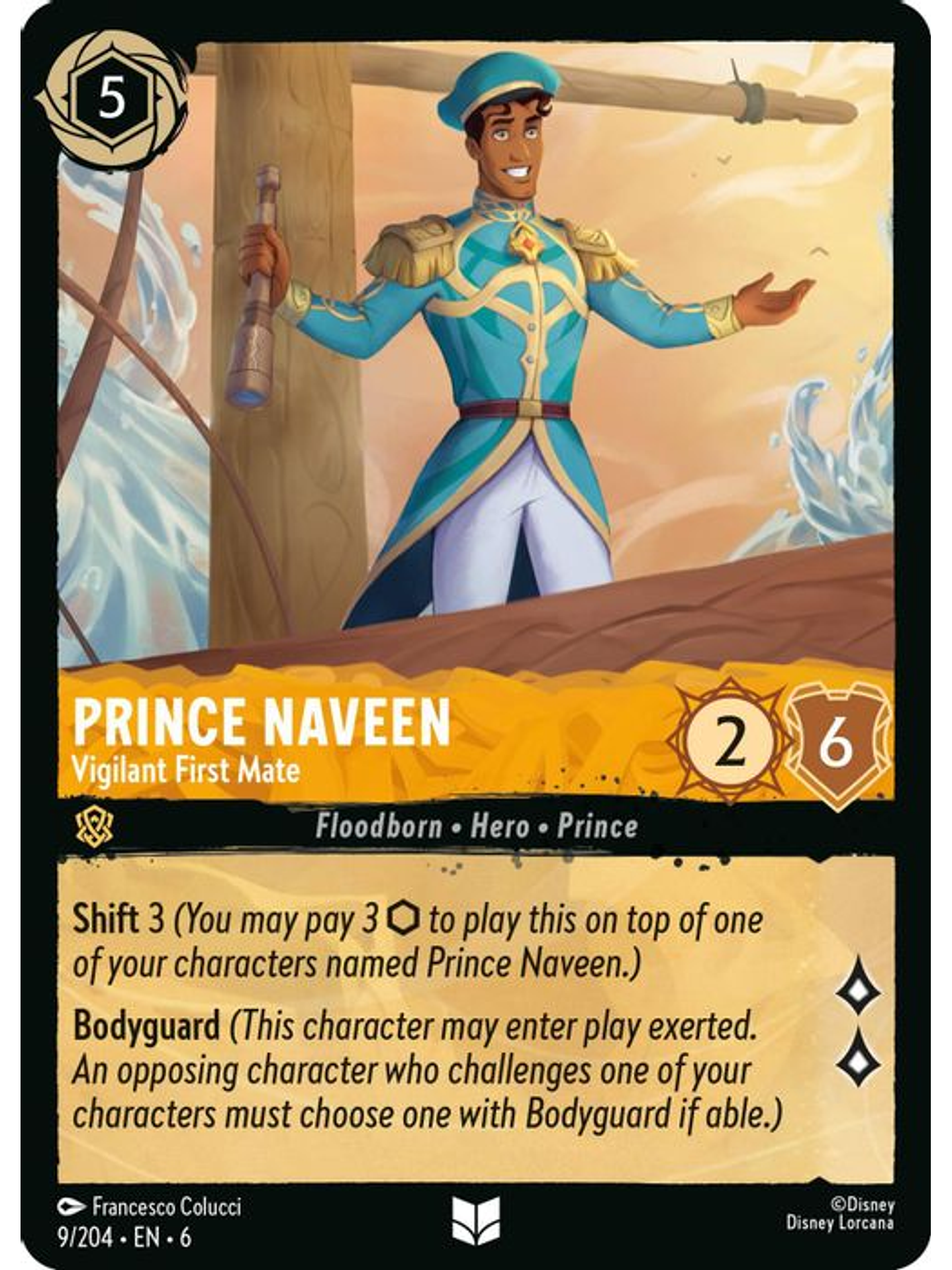 009/204 U Prince Naveen - Vigilant First Mate (FOIL) 1