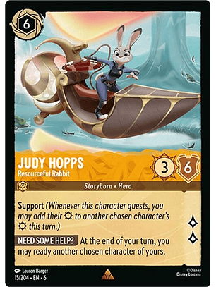 015/204 R Judy Hopps - Resourceful Rabbit (FOIL)