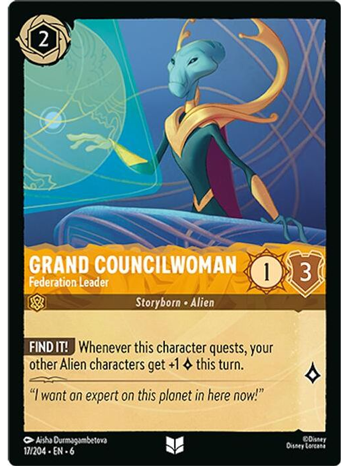 017/204 U Grand Councilwoman - Federation Leader (FOIL) 1
