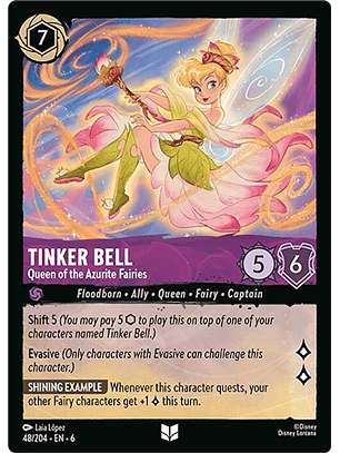 048/204 U Tinker Bell - Queen of the Azurite Fairies (FOIL)