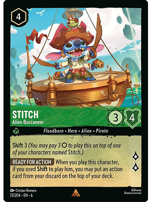 072/204 R Stitch - Alien Buccaneer (FOIL)