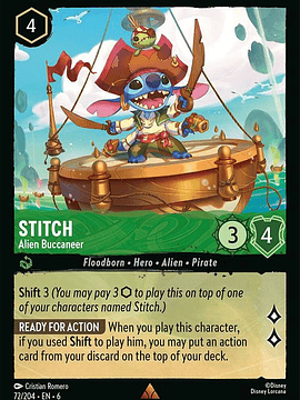 072/204 R Stitch - Alien Buccaneer (FOIL)