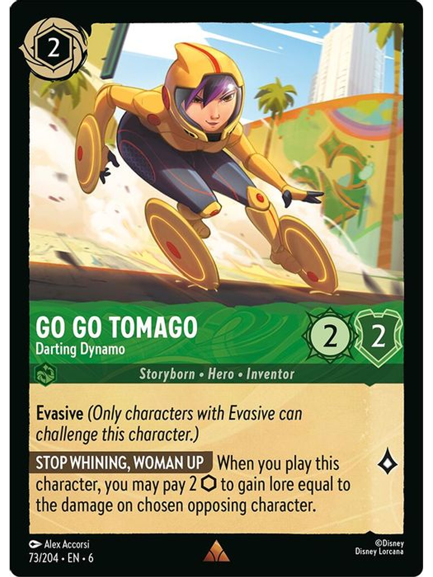 073/204 R Go Go Tomago - Darting Dynamo (FOIL) 1