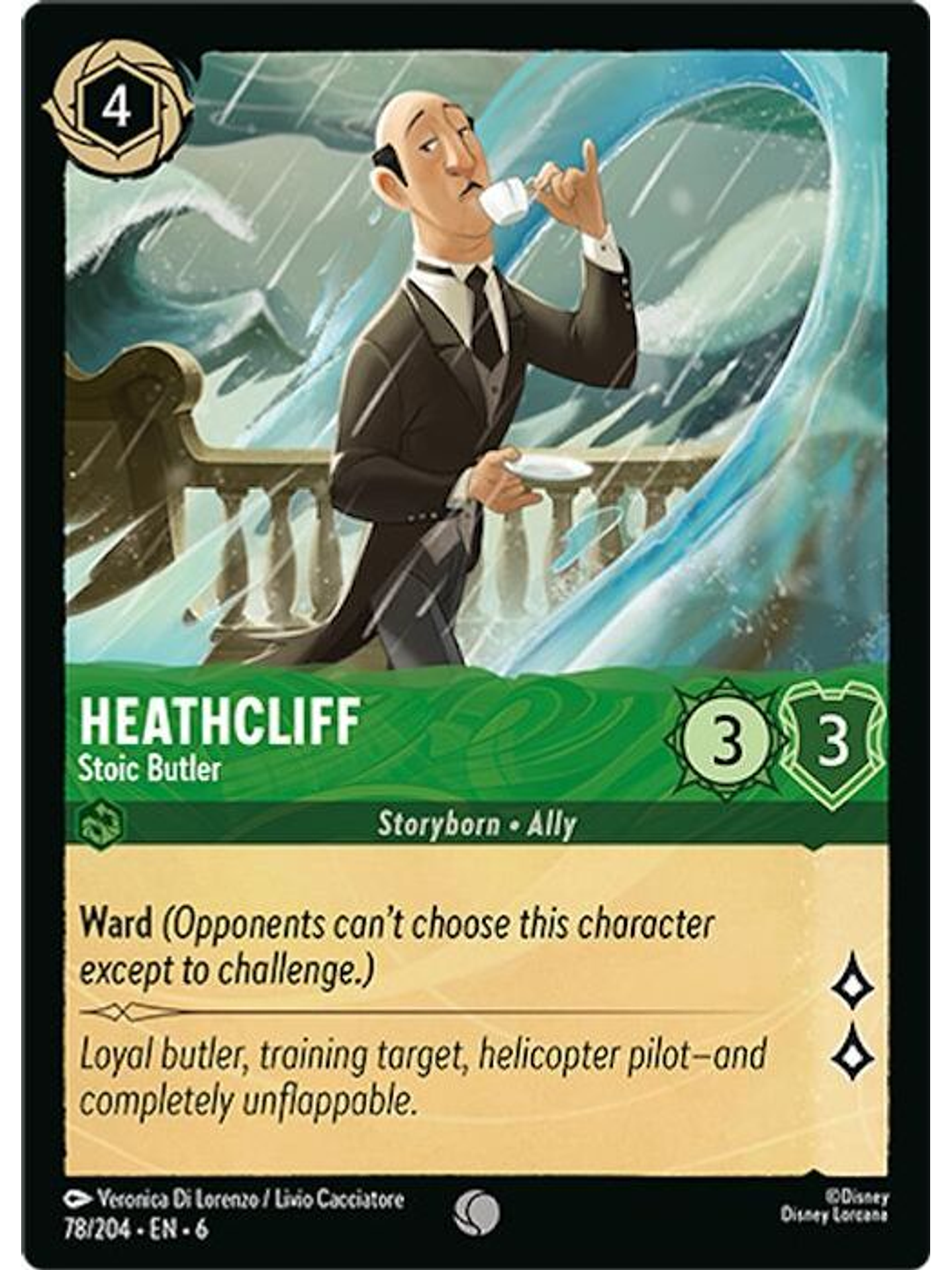 078/204 C Heathcliff - Stoic Butler (FOIL) 1