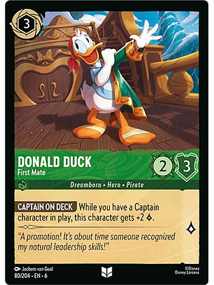 080/204 U Donald Duck - First Mate (FOIL)