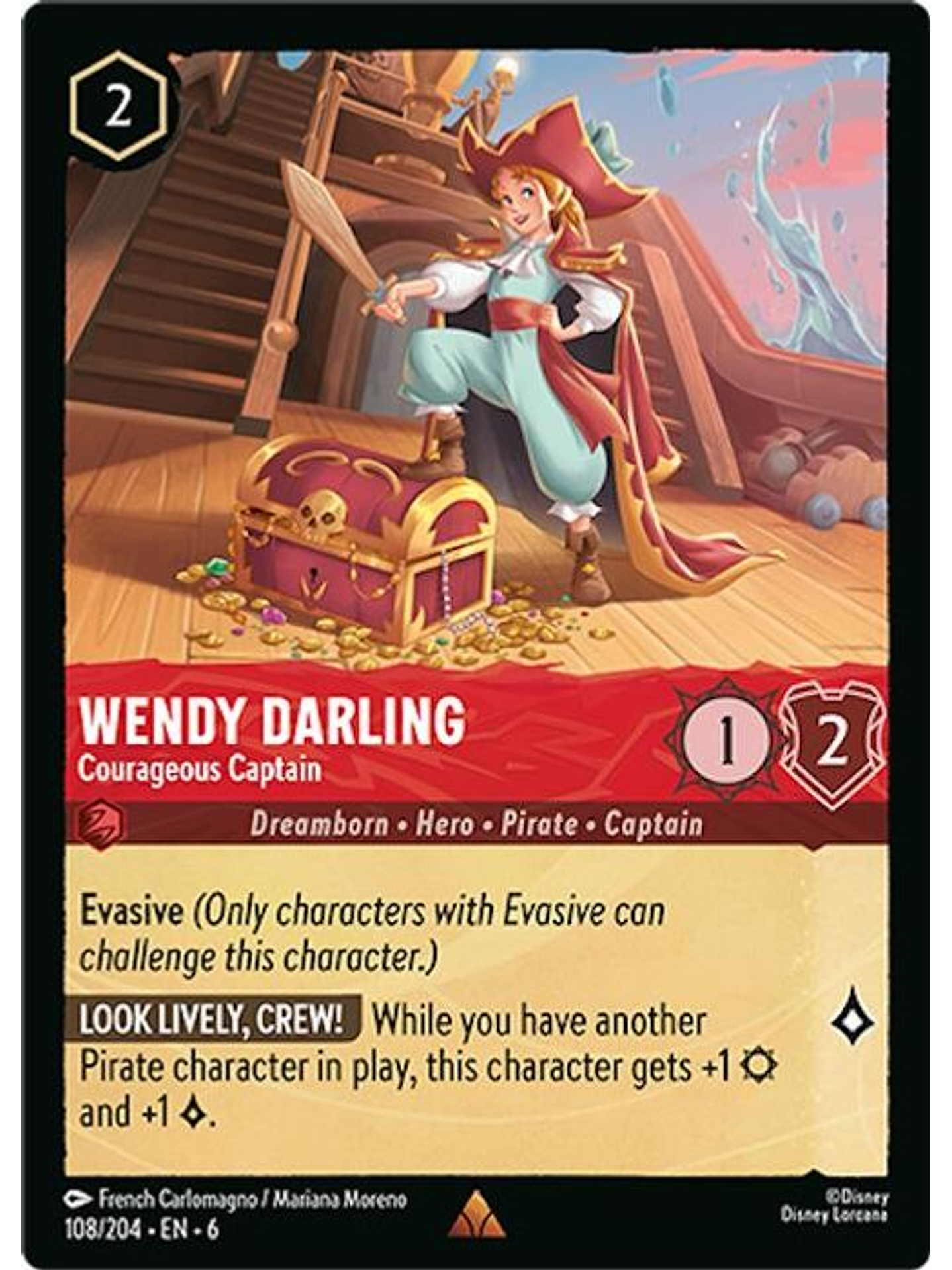 108/204 R Wendy Darling - Courageous Captain (FOIL) 1
