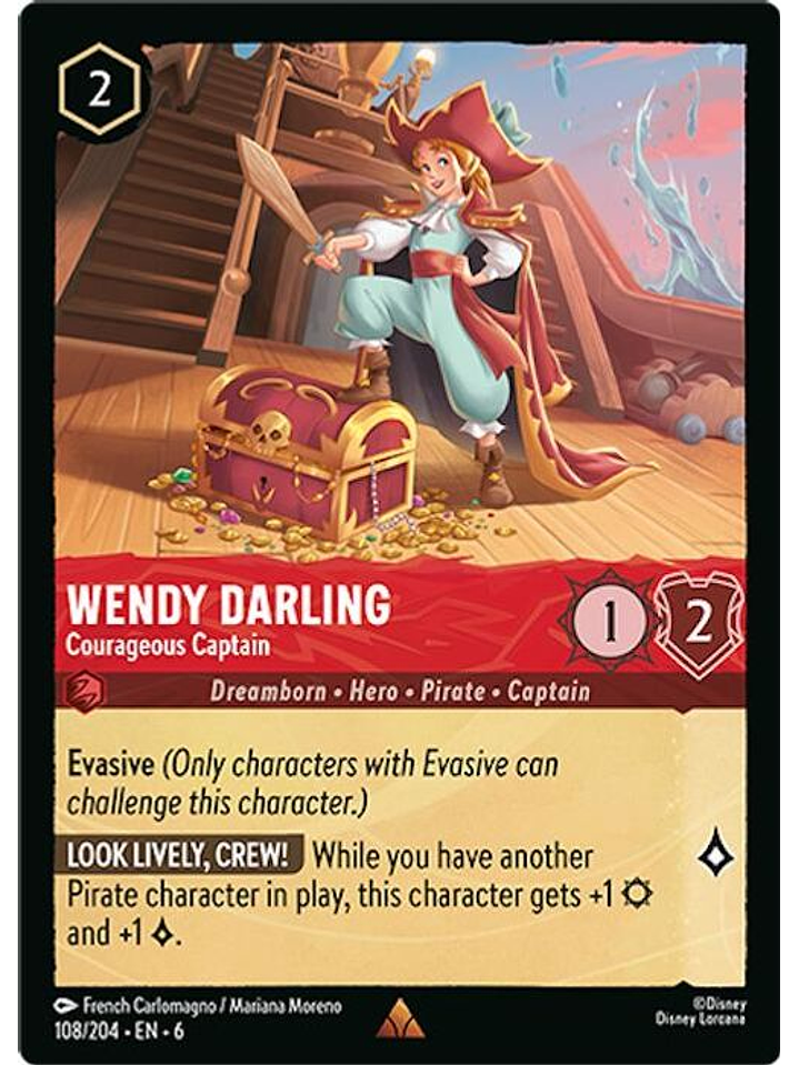 108/204 R Wendy Darling - Courageous Captain (FOIL) 1