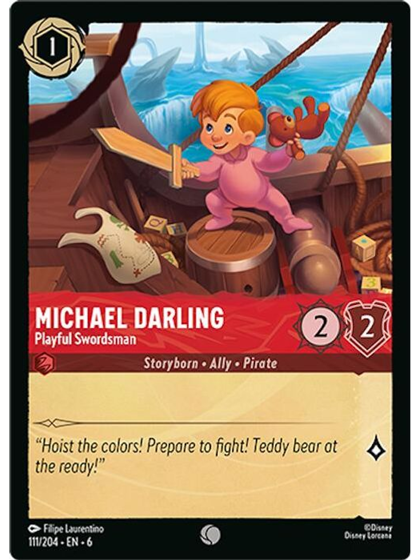 111/204 C Michael Darling - Playful Swordsman (FOIL) 1