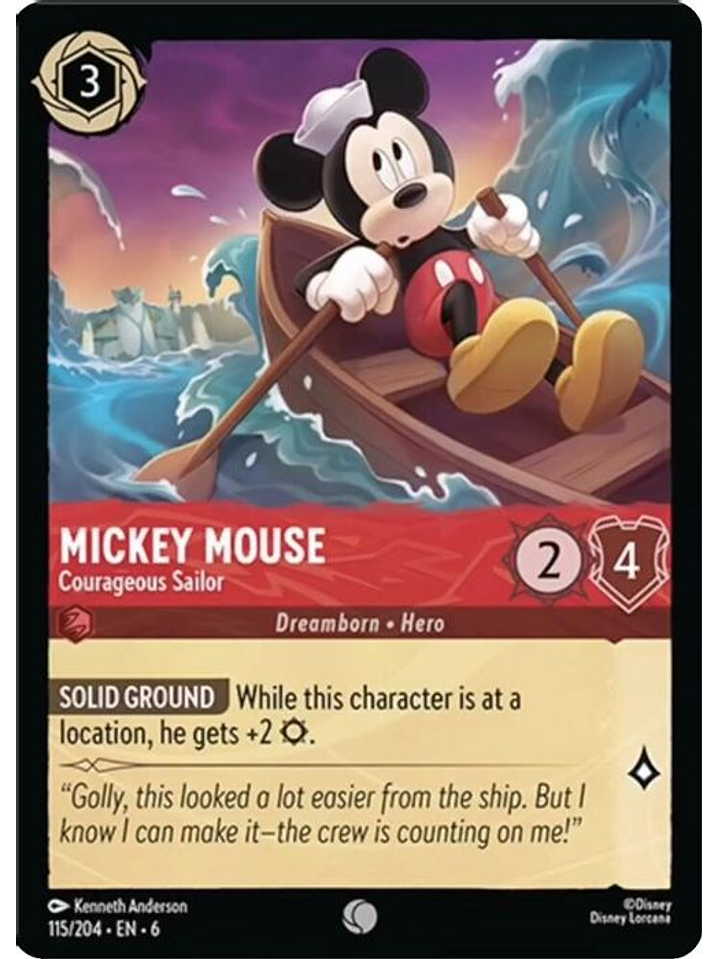 115/204 C Mickey Mouse - Courageous Sailor (FOIL) 1