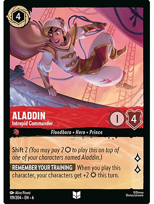 119/204 U Aladdin - Intrepid Commander (FOIL)
