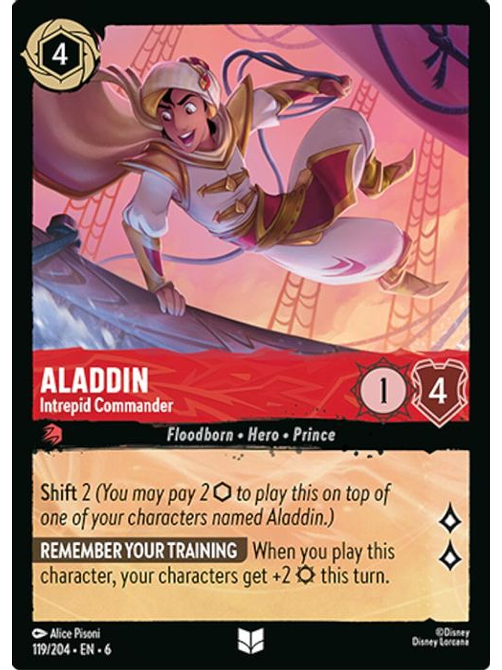 119/204 U Aladdin - Intrepid Commander (FOIL) 1
