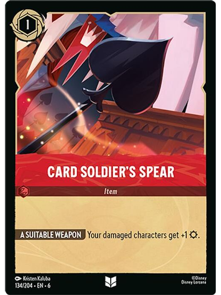 134/204 U Card Soldier's Spear (FOIL) 1
