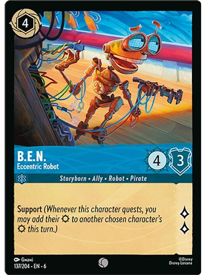 137/204 C B.E.N. - Eccentric Robot (FOIL) 1