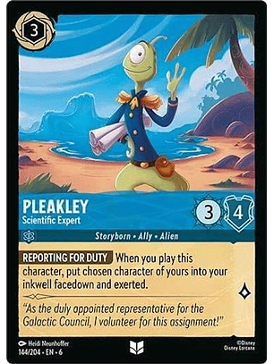 144/204 U Pleakley - Scientific Expert (FOIL)