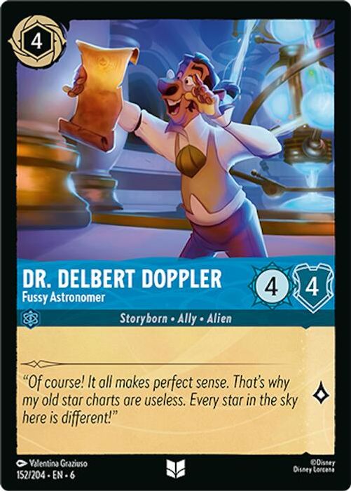 152/204 U Dr. Delbert Doppler - Fussy Astronomer (FOIL)