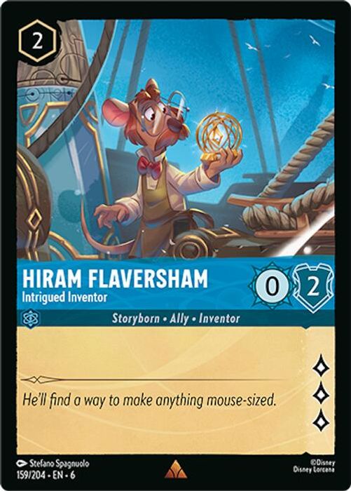 159/204 R Hiram Flaversham - Intrigued Inventor (FOIL)