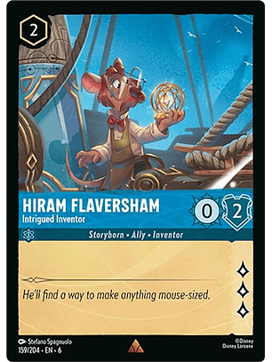 159/204 R Hiram Flaversham - Intrigued Inventor (FOIL)