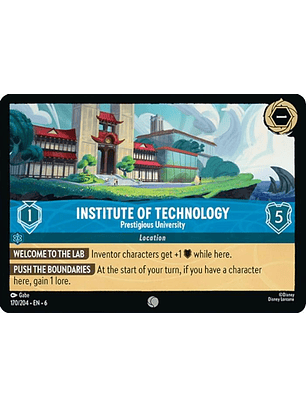 170/204 C Institute of Technology - Prestigious University (FOIL)