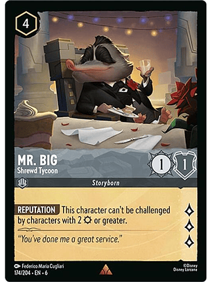 174/204 R Mr. Big - Shrewd Tycoon (FOIL)