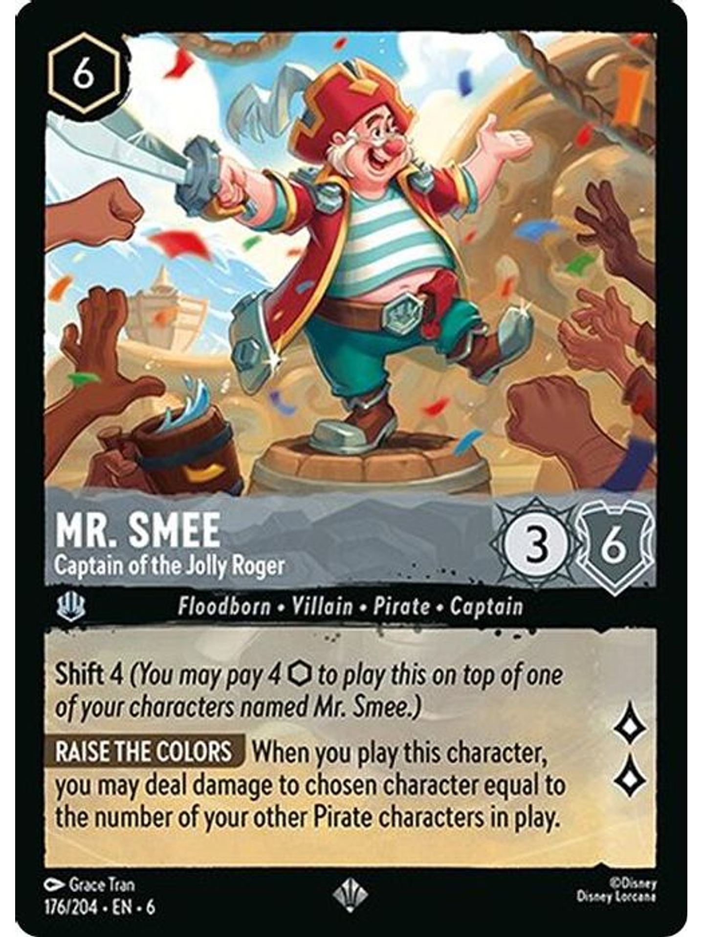 176/204 SR Mr. Smee - Captain of the Jolly Roger (FOIL) 1