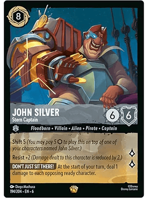 194/204 L John Silver - Stern Captain (FOIL)