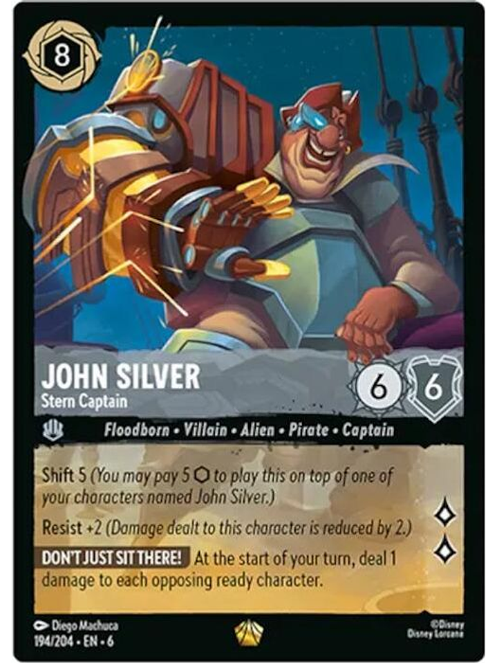 194/204 L John Silver - Stern Captain (FOIL) 1