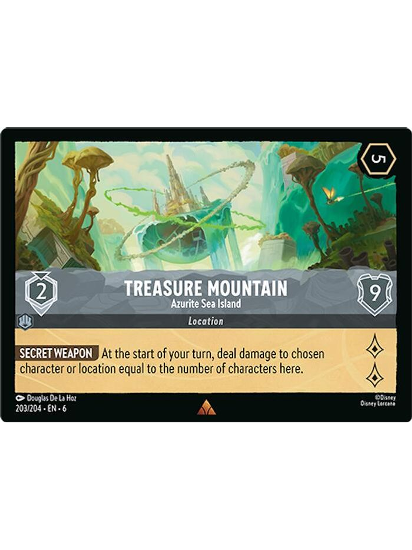 203/204 R Treasure Mountain - Azurite Sea Island (FOIL) 1