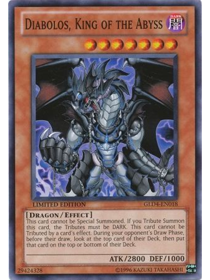 Diabolos, King of the Abyss - GLD4-EN018 - Common 1