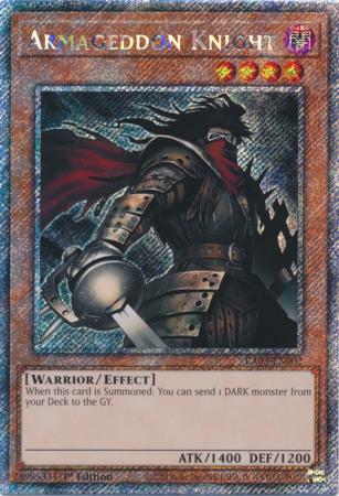 Armageddon Knight - RA03-EN002 - Platinum Secret Rare 1st Edition