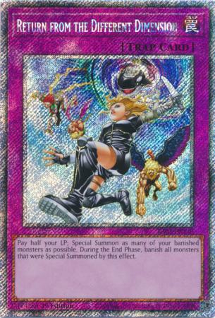 Return from the Different Dimension - RA03-EN140 - Platinum Secret Rare 1st Edition