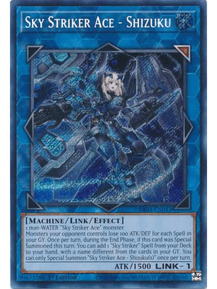 Sky Striker Ace - Shizuku - RA03-EN043 - Secret Rare 1st Edition