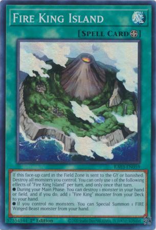 Fire King Island - RA03-EN059 - Super Rare 1st Edition