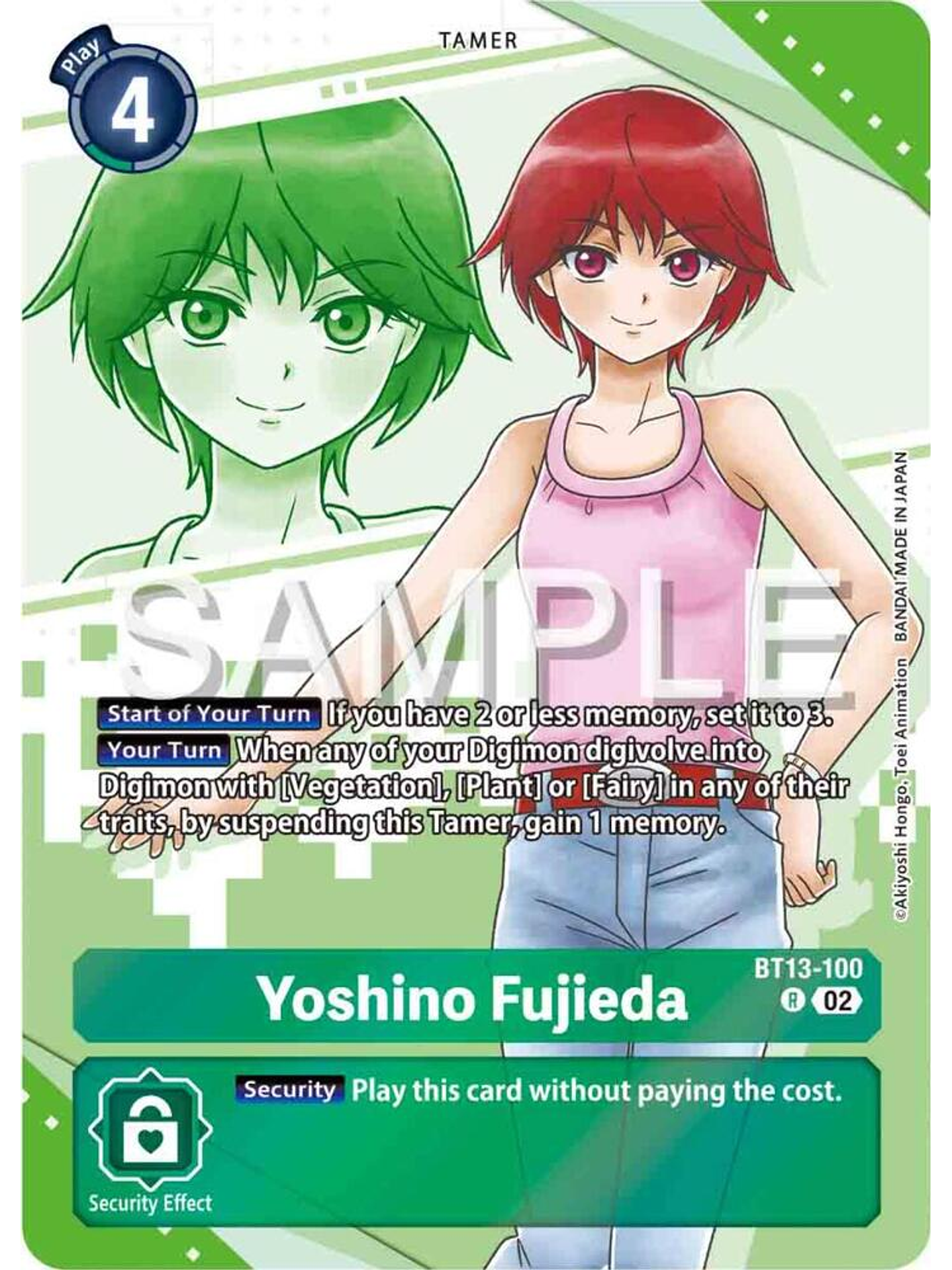BT13-100 (Alternate Art) Yoshino Fujieda 1