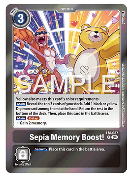 LM-037 P Sepia Memory Boost!