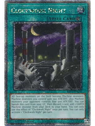 Clockwork Night - RA03-EN071 - Quarter Century Secret Rare 1st Edition