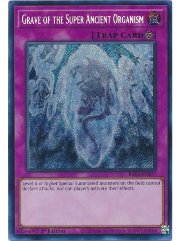 Grave of the Super Ancient Organism - RA03-EN077 - Secret Rare 1st Edition 1