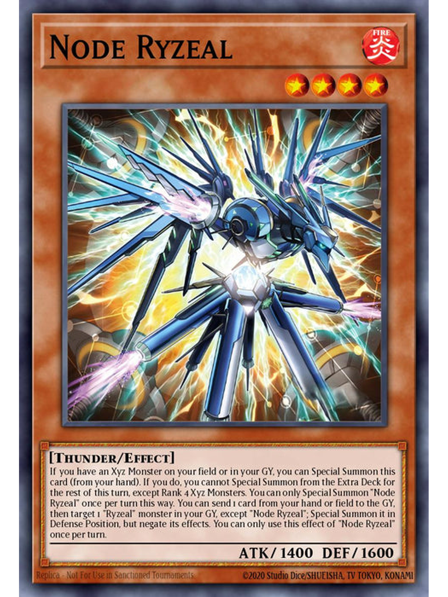 Node Ryzeal - CRBR-EN002 - Super Rare 1st Edition 1