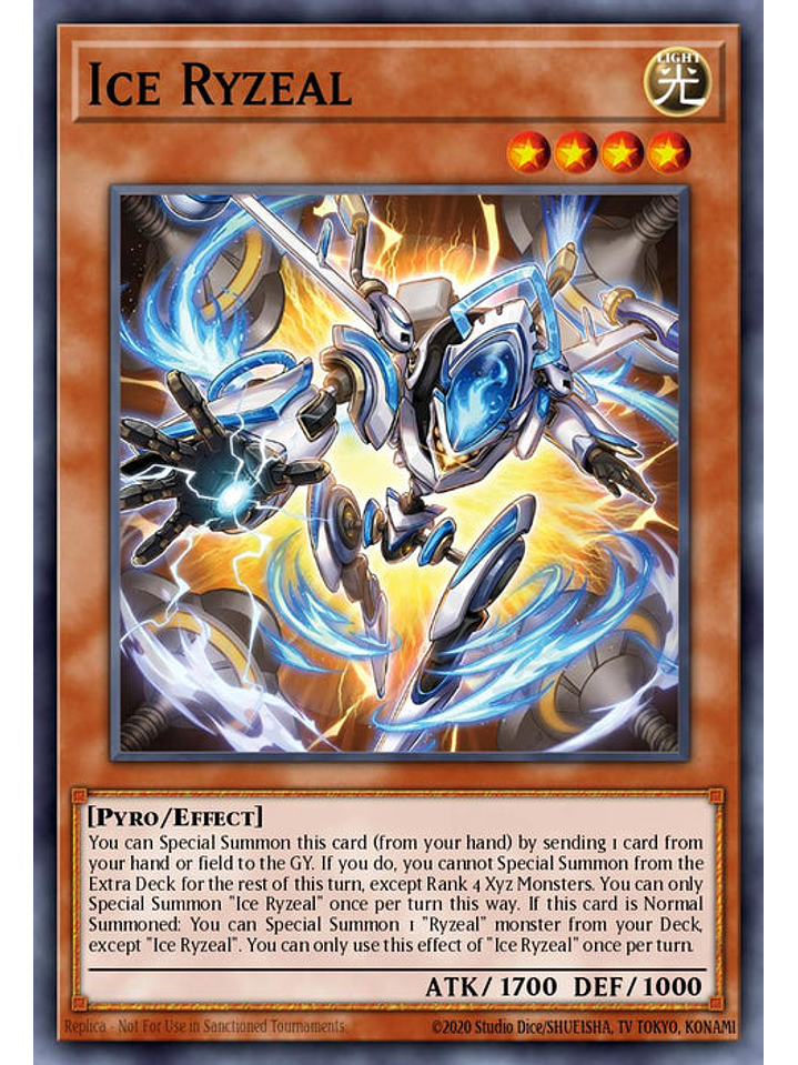 Ice Ryzeal - CRBR-EN003 - Ultra Rare 1st Edition 1