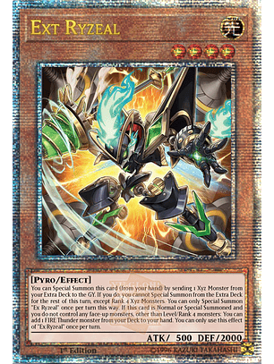 Ext Ryzeal - CRBR-EN004 - Quarter Century Secret Rare 1st Edition