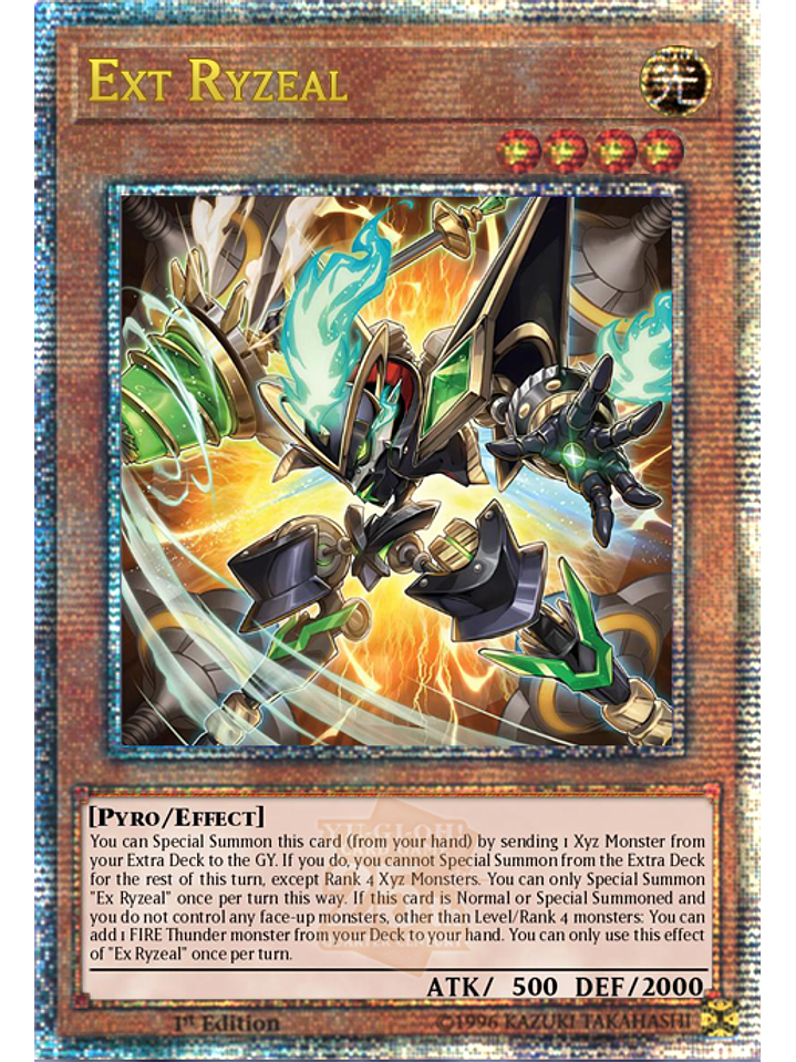 Ext Ryzeal - CRBR-EN004 - Quarter Century Secret Rare 1st Edition 1
